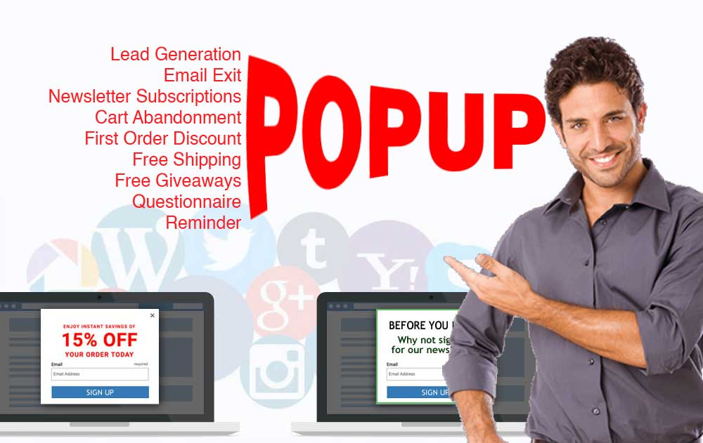 cmercury - Types Exit-Intent Popup