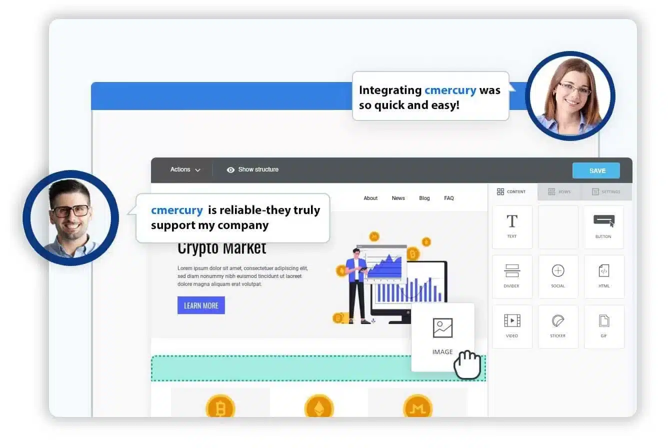 Create, send and analyse your email campaigns seamlessly